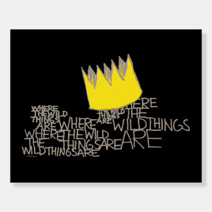 Where the Wild Things Are Crown Foam Board