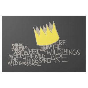 Where the Wild Things Are Crown Gallery Wrap