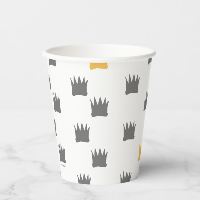 Where the Wild Things Are Crown Pattern Paper Cups (Front)