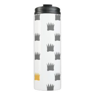 Where the Wild Things Are Crown Pattern Thermal Tumbler