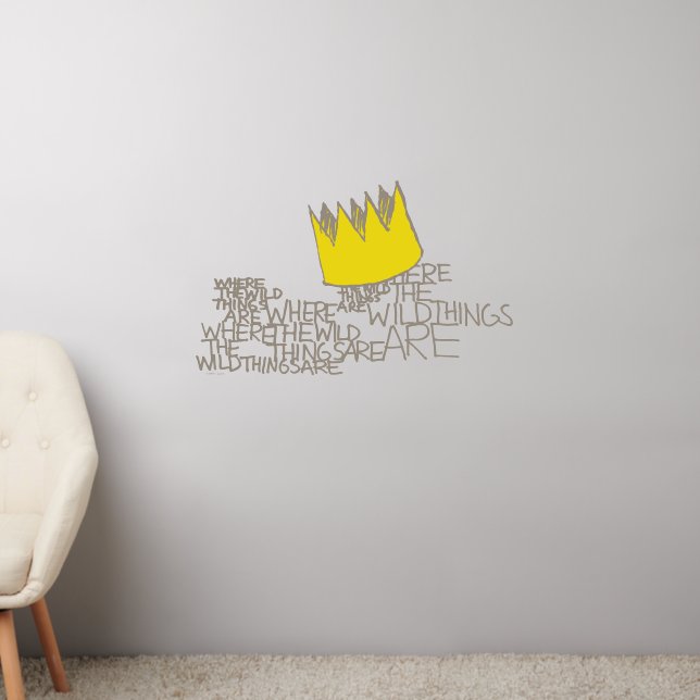 Where the Wild Things Are | Crown Wall Decal (Living Room 2)