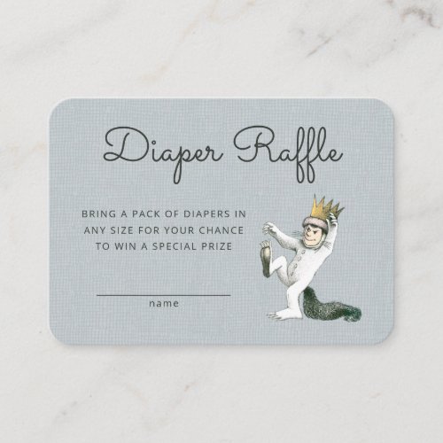 Where the Wild Things Are - Diaper Raffle Insert