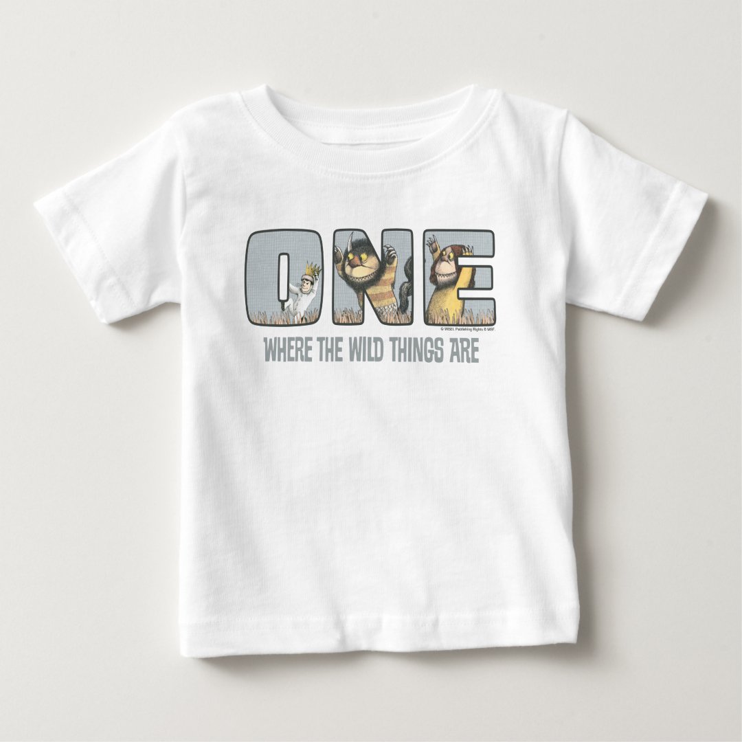 Where the Wild Things Are First Birthday Baby T-Shirt