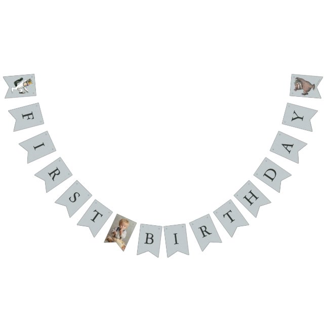 Where the Wild Things Are First Birthday Bunting Flags (All)