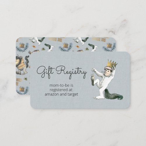 Where the Wild Things Are _ Gift Registry Enclosure Card