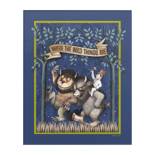 Where the Wild Things Are Graphic Acrylic Print (Front)