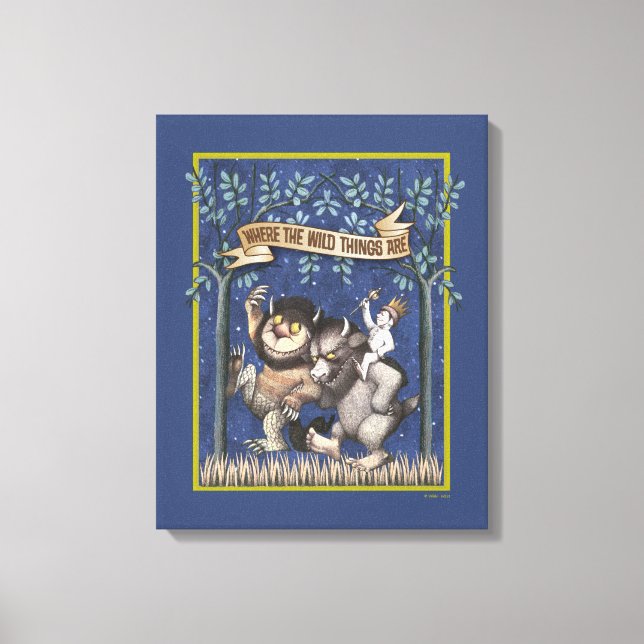 Where the Wild Things Are Graphic Canvas Print (Front)