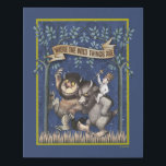 Where the Wild Things Are Graphic Faux Canvas Print<br><div class="desc">In the forty years since Max first cried "Let the Wild Rumpus Start, " Maurice Sendak's classic picture book Where the Wild Things Are has become one of the most highly acclaimed and best-loved children's books of all time.</div>
