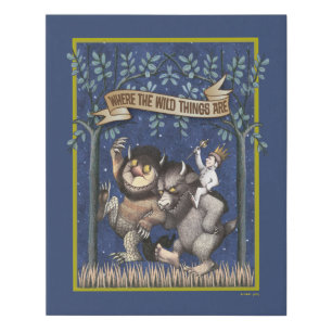 Where the Wild Things Are Graphic Faux Canvas Print