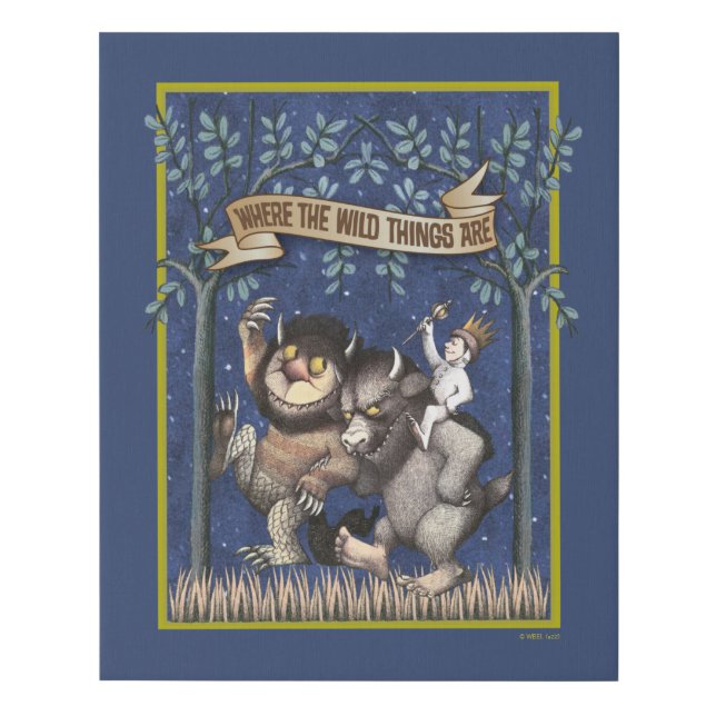 Where the Wild Things Are Graphic Faux Canvas Print (Front)