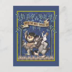 Where the Wild Things Are Graphic Postcard