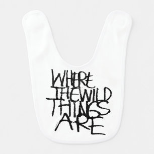 Where the Wild Things Are Handwritten Baby Bib