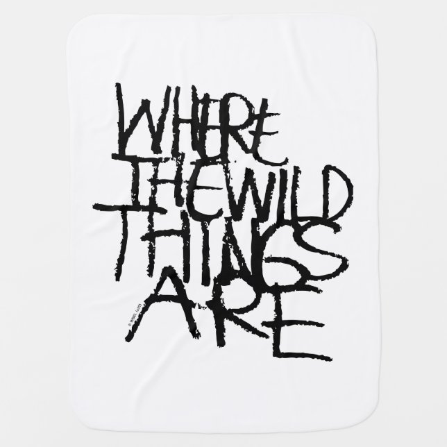 Where the Wild Things Are | Handwritten Baby Blanket (Front)