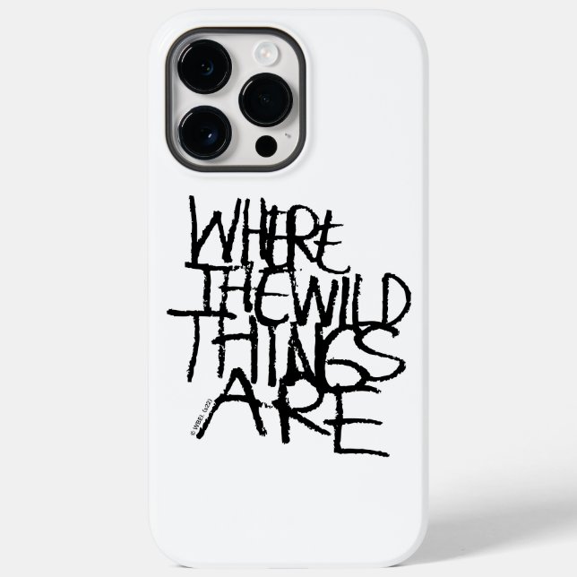 Where the Wild Things Are | Handwritten Case-Mate iPhone Case (Back)