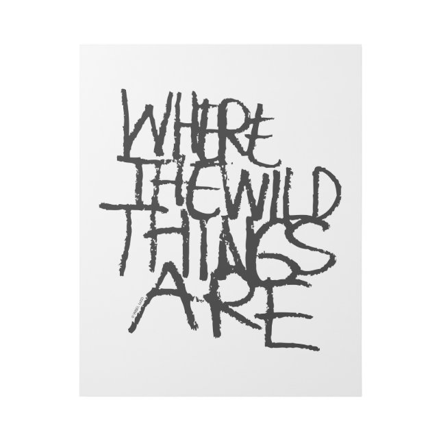 Where the Wild Things Are | Handwritten Gallery Wrap (Front)
