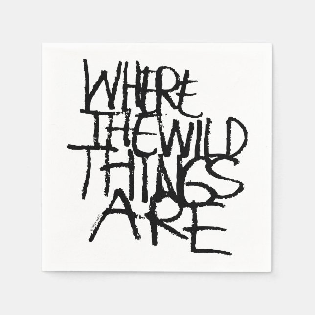 Where the Wild Things Are | Handwritten Napkins (Front)