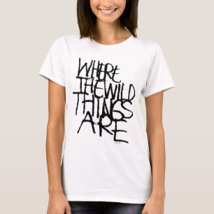 Where the Wild Things Are   Handwritten T-Shirt