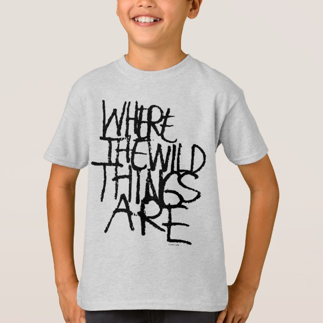 Where the Wild Things Are | Handwritten T-Shirt (Front)