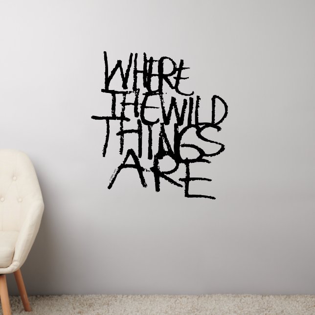 Where the Wild Things Are | Handwritten Wall Decal (Living Room 2)
