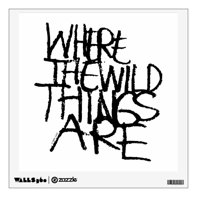 Where the Wild Things Are | Handwritten Wall Decal (Front)