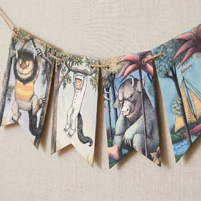 Where the Wild Things Are Illustrated Bunting Flags (Creator Uploaded)