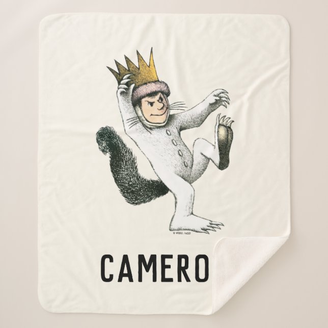 Where the Wild Things Are | Max | Add Your Name Sherpa Blanket (Front)