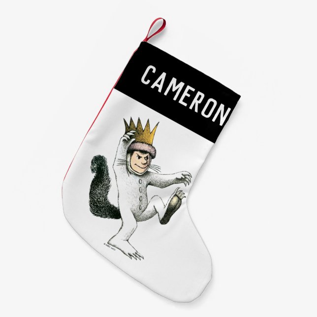 Where the Wild Things Are | Max | Add Your Name Small Christmas Stocking (Front (Hanging))