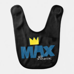 Where the Wild Things Are Max and Crown Baby Bib