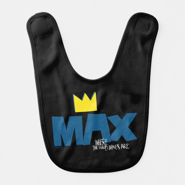 Where the Wild Things Are | Max and Crown Baby Bib (Front)