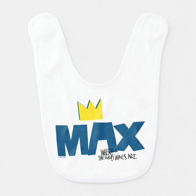 Where the Wild Things Are | Max and Crown Baby Bib (Front)