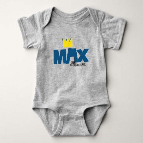 Where the Wild Things Are  Max and Crown Baby Bodysuit