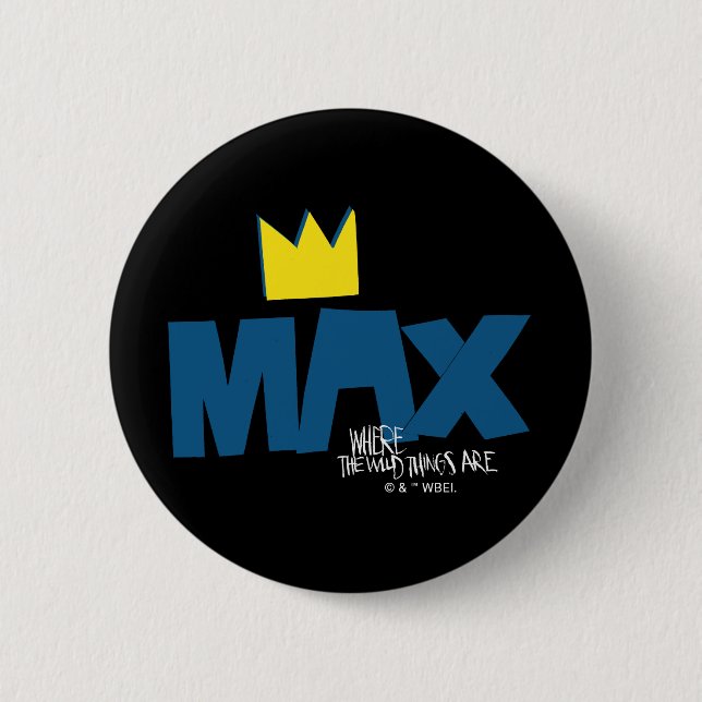 Where the Wild Things Are | Max and Crown Button (Front)