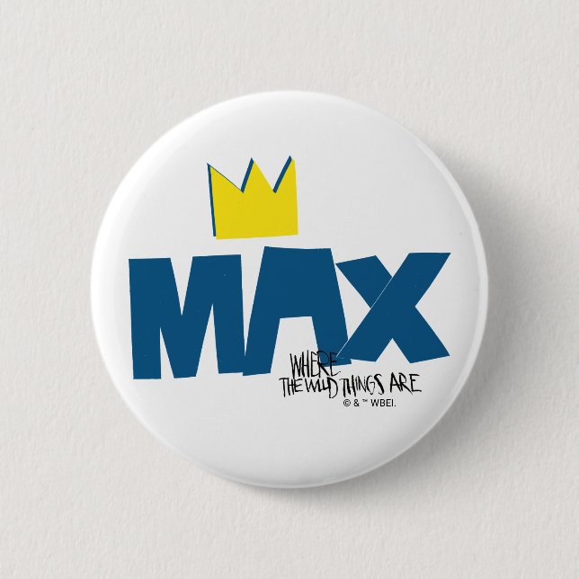 Where the Wild Things Are | Max and Crown Button (Front)