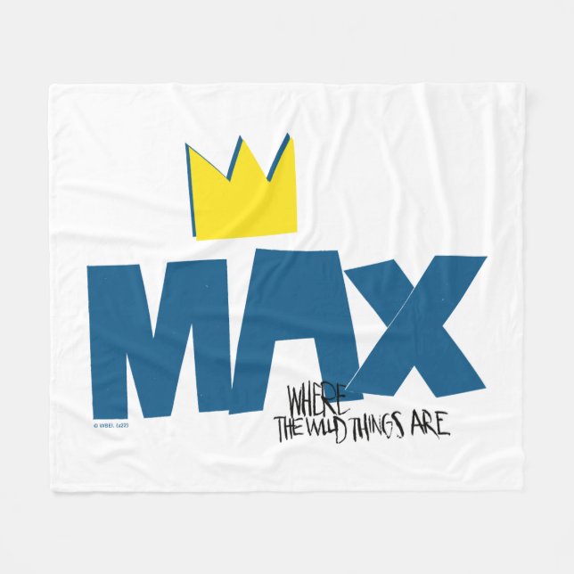 Where the Wild Things Are | Max and Crown Fleece Blanket (Front (Horizontal))