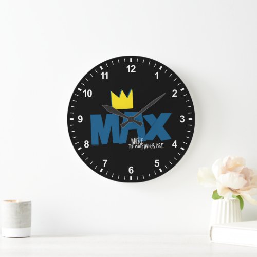 Where the Wild Things Are  Max and Crown Large Clock