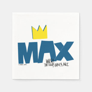 Where the Wild Things Are Max and Crown Napkins