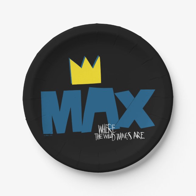 Where the Wild Things Are | Max and Crown Paper Plates (Front)