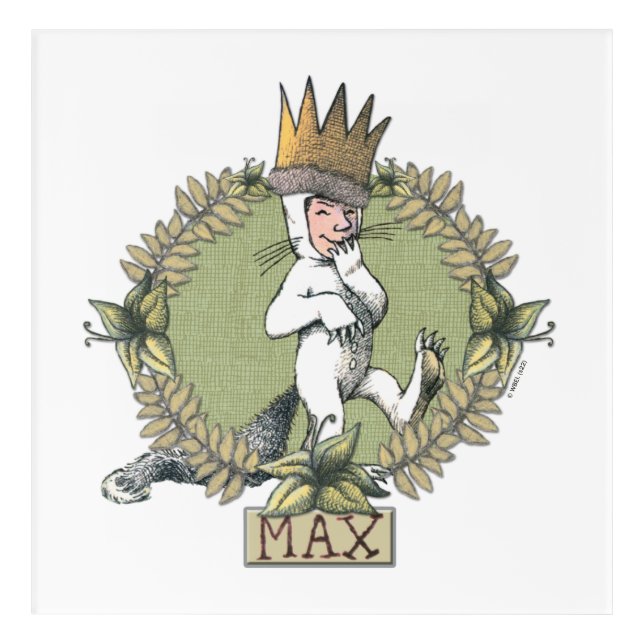 Where the Wild Things Are | Max Badge Acrylic Print (Front)
