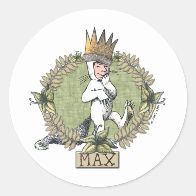 Where the Wild Things Are | Max Badge Classic Round Sticker (Front)