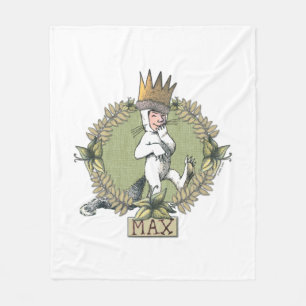 Where the Wild Things Are   Max Badge Fleece Blanket