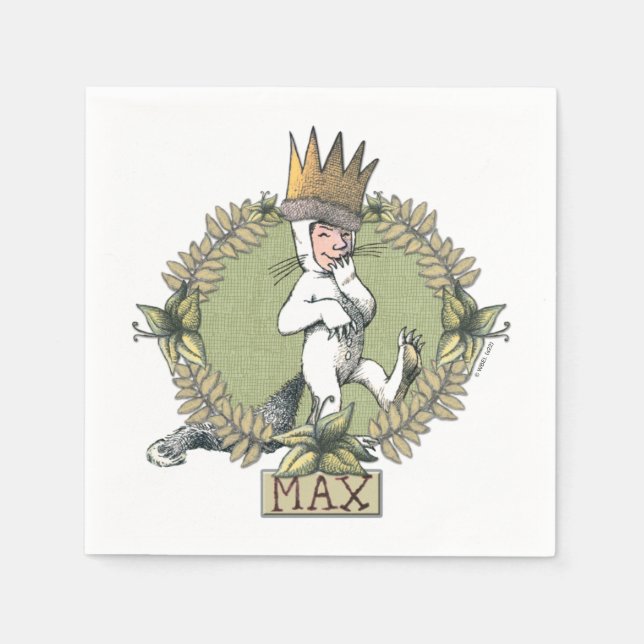 Where the Wild Things Are | Max Badge Napkins (Front)
