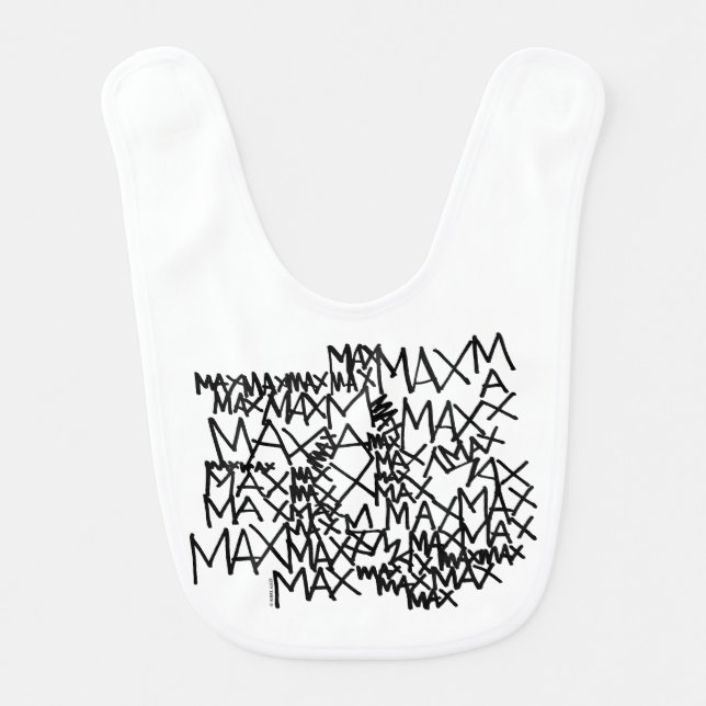 Where the Wild Things Are | Max Repeated Baby Bib (Front)