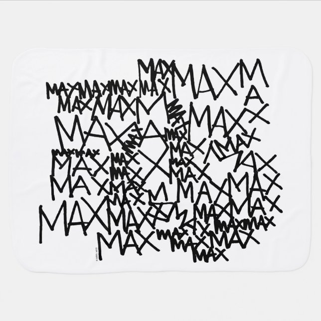 Where the Wild Things Are | Max Repeated Baby Blanket (Horizontal)