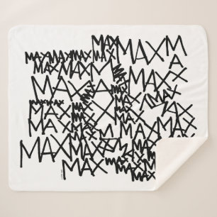 Where the Wild Things Are Max Repeated Sherpa Blanket