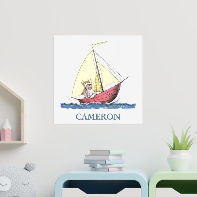 Where the Wild Things Are | Max Sailing Foil Prints (In Situ (Nursery))