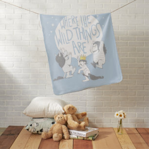 Where The Wild Things Are Moon & Stars Baby Blanket