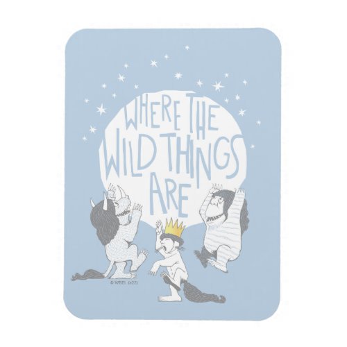 Where The Wild Things Are  Moon  Stars Magnet