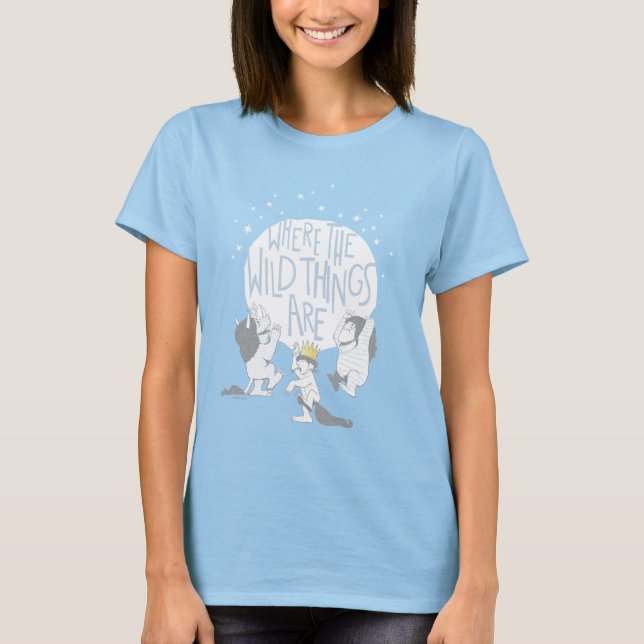 Where The Wild Things Are | Moon & Stars T-Shirt (Front)