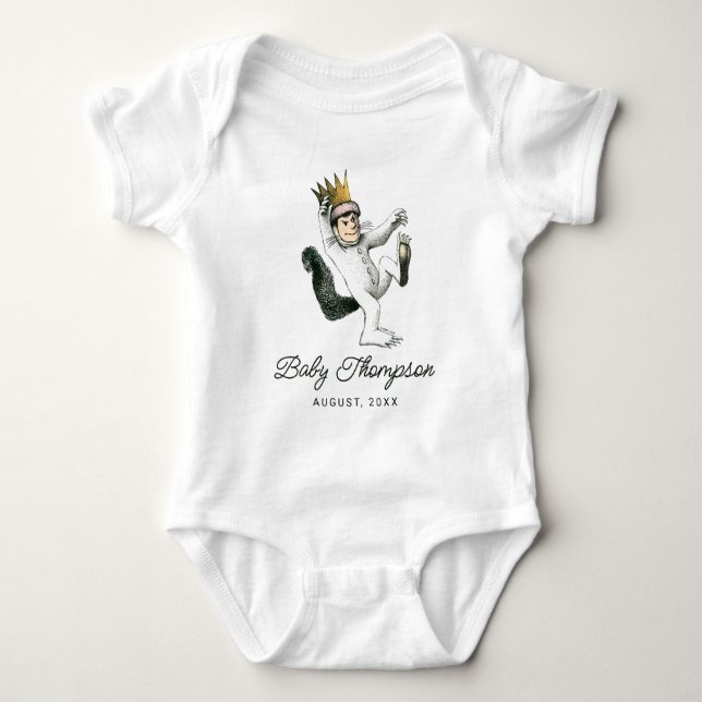 Where The Wild Things Are | New Baby Coming Soon Baby Bodysuit (Front)