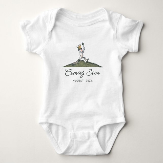 Where The Wild Things Are | New Baby Coming Soon Baby Bodysuit (Front)
